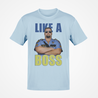 Big Boss Man Like a Boss Blue T-shirt