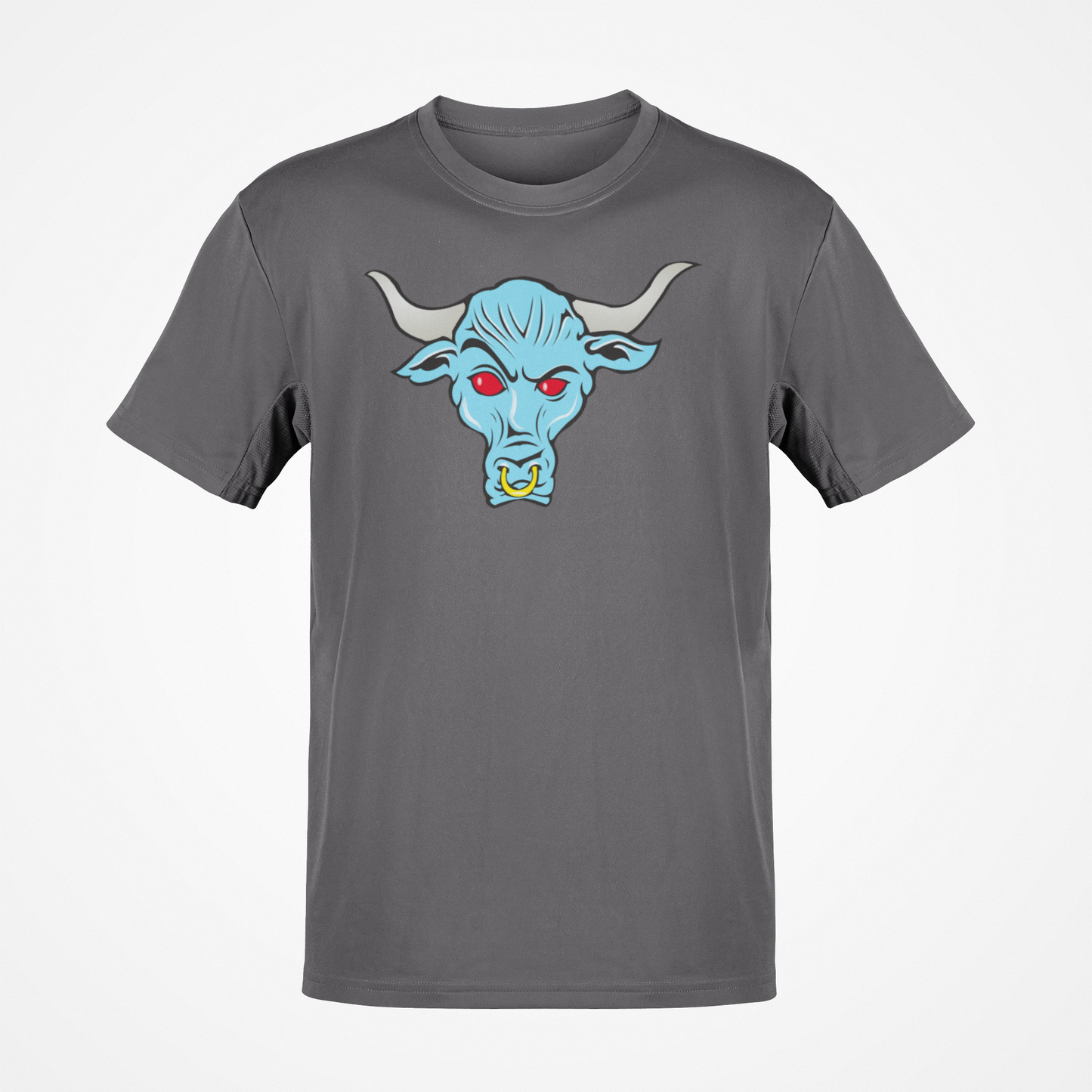 The Rock Blue Brahma Bull WWE Mens Grey T-shirt