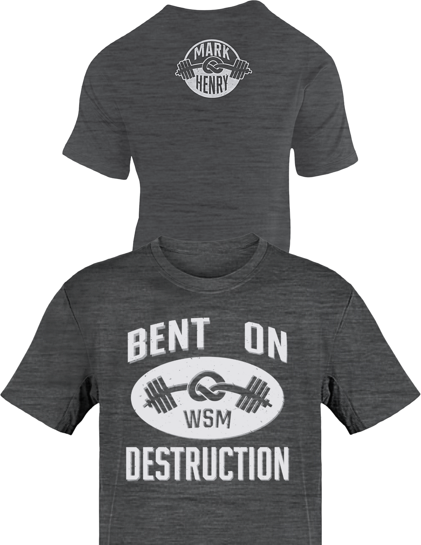 Mark Henry Bent of Destruction Gray T-shirt