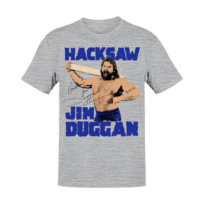 Hacksaw Jim Duggan Signature Grey T-shirt