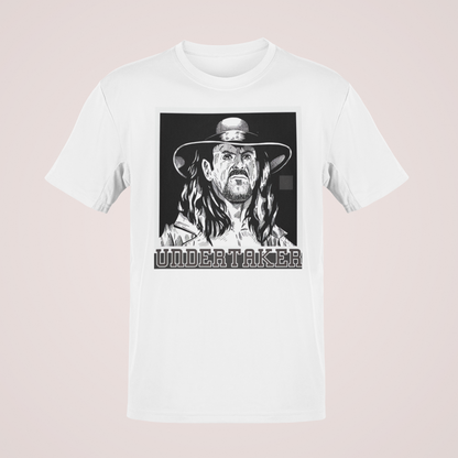 Undertaker Black White Portrait T-shirt