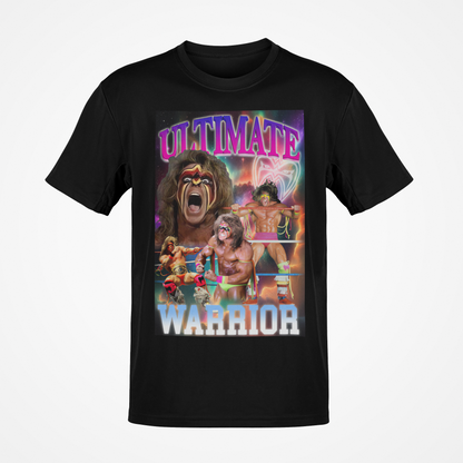 Ultimate Warrior Poster Print Pose Black T-shirt