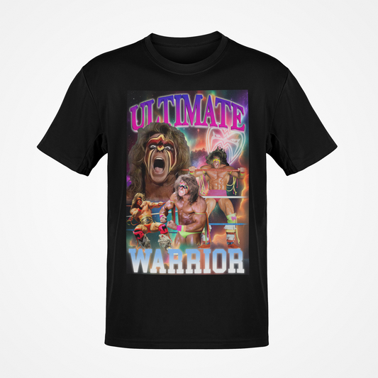 Ultimate Warrior Poster Print Pose Black T-shirt