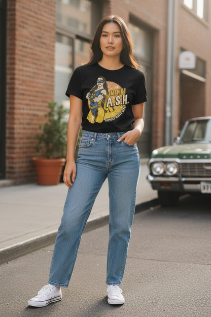 Nikki Cross ASH Almost Super Hero Black T-shirt