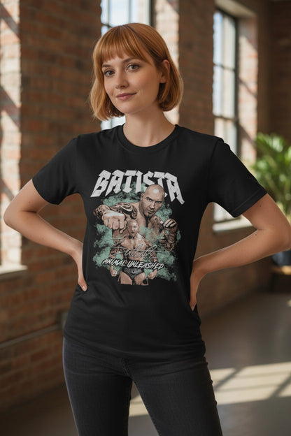 Batista Animal Unleashed Dual Black T-shirt