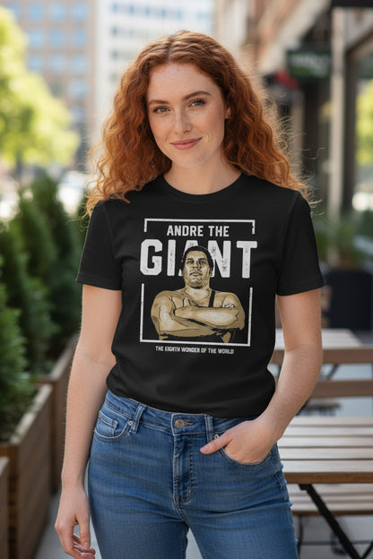 Andre The Giant Intimidation Black T-shirt