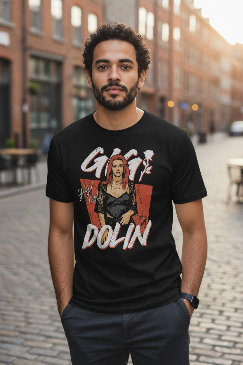 Gigi Dolin Pose Black T-shirt