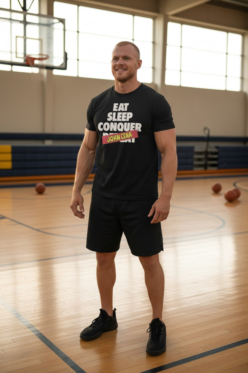 Brock Lesnar Eat Sleep Conquer John Cena T-shirt