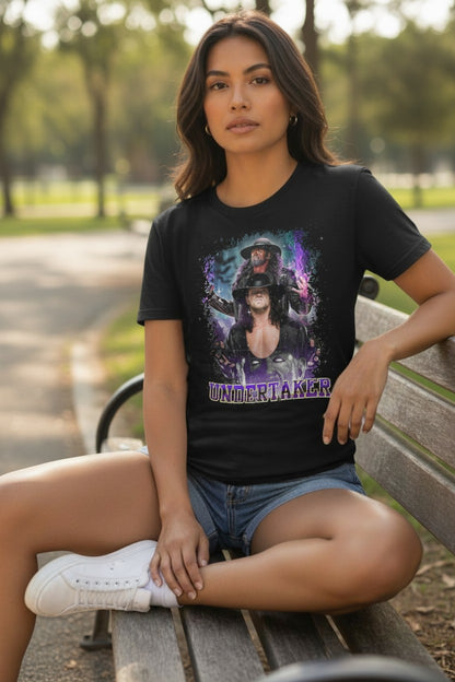 Undertaker Deadman Duo Mens Black T-shirt WWE