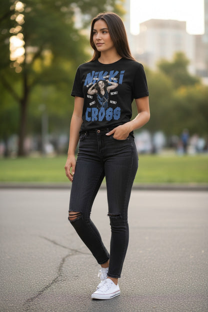 Nikki Cross HeHe Black T-shirt