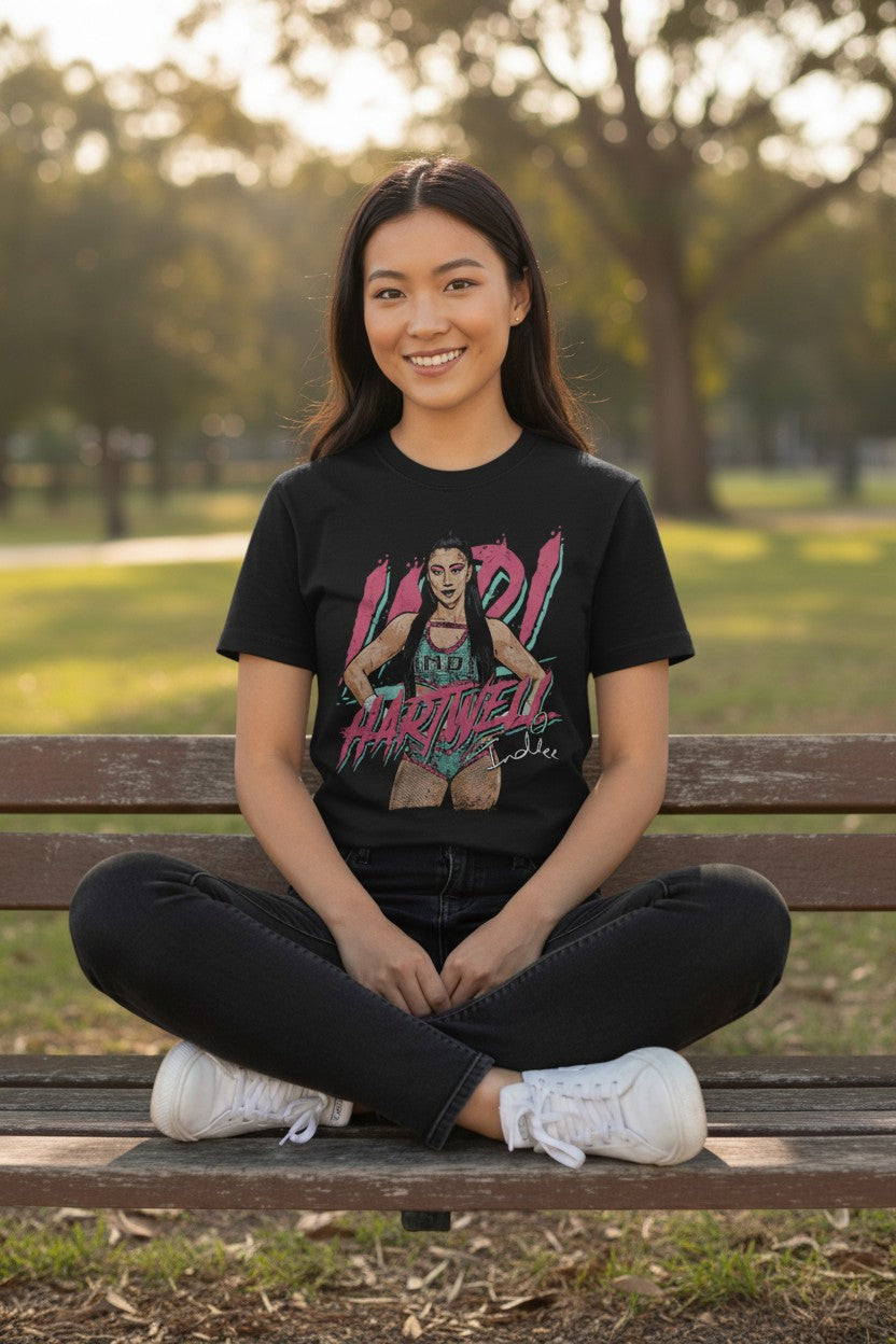 Indi Hartwell Pose Black T-shirt