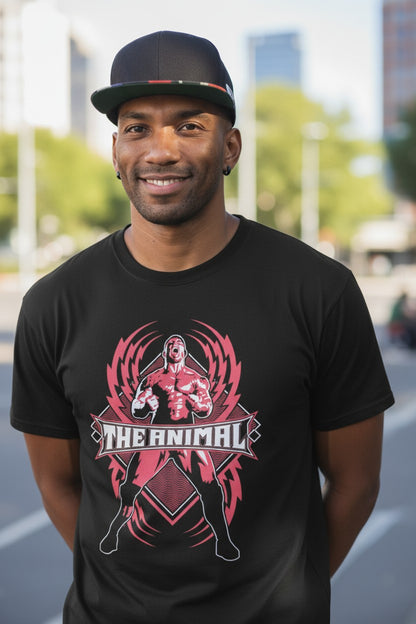 Batista The Animal Red Fury Black T-shirt