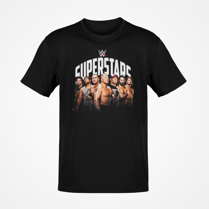 WWE Greats Brock Lesnar Randy Orton Roman Reigns Mens Black T-shirt