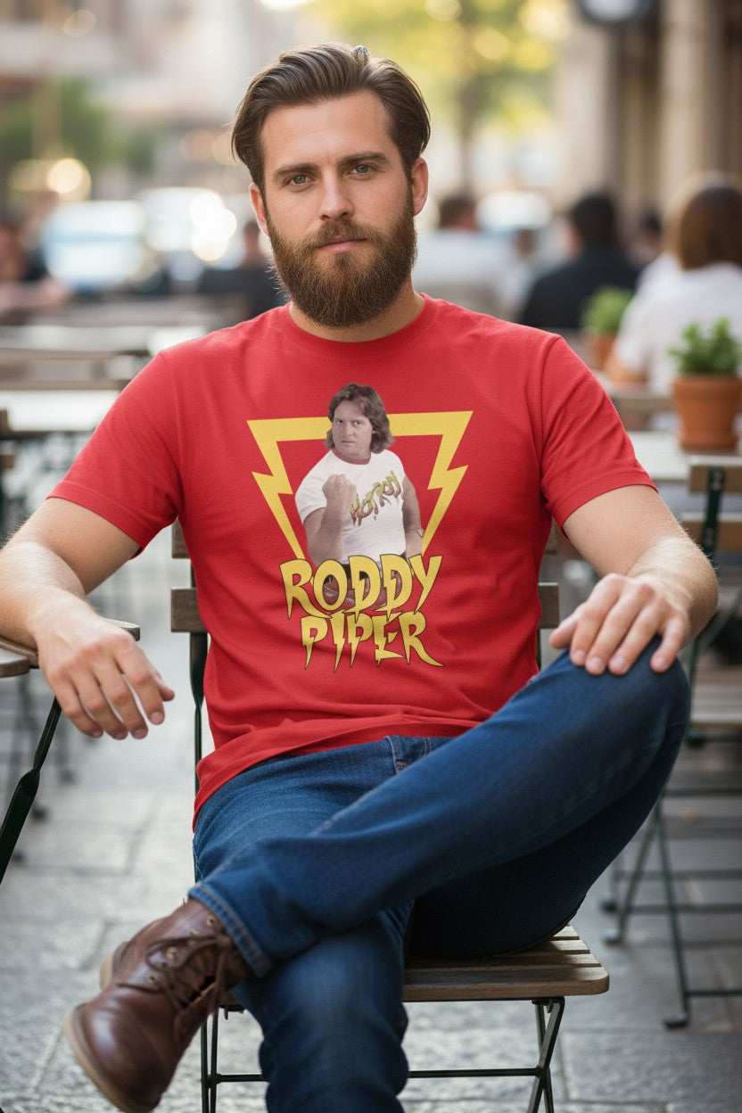 Rowdy Roddy Piper Legends Collection Red T-shirt