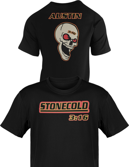 Stone Cold Steve Austin 3:16 Smiling Skull T-shirt