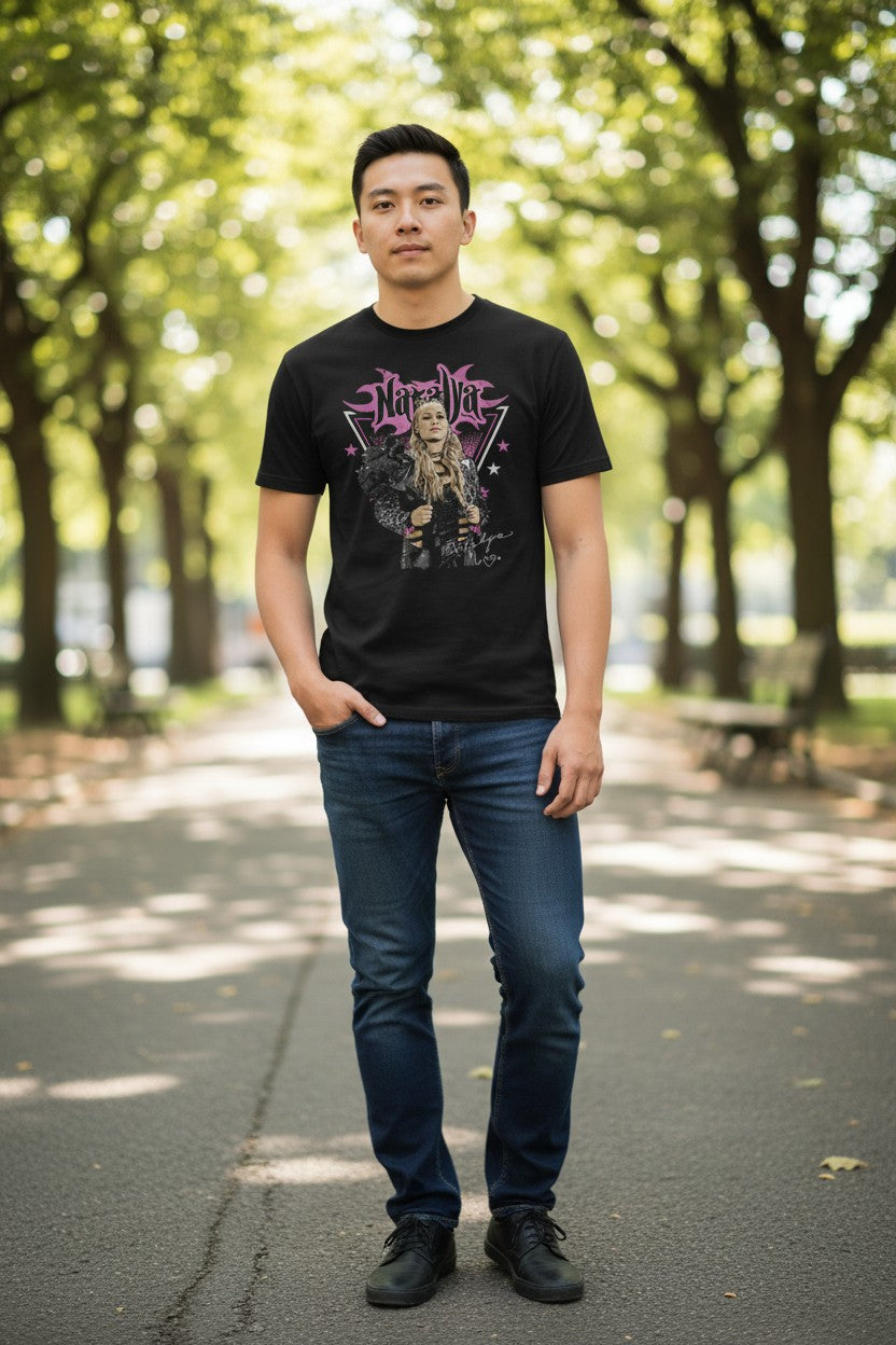 Natalya Power Pose Black T-shirt