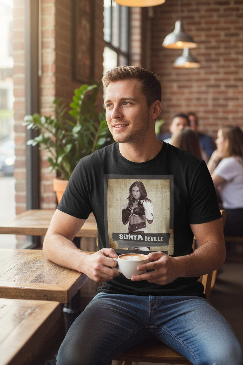 Sonya Deville Ready to Fight Black T-shirt
