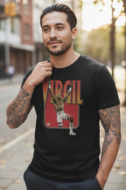 Virgil Pose WWE Black T-shirt