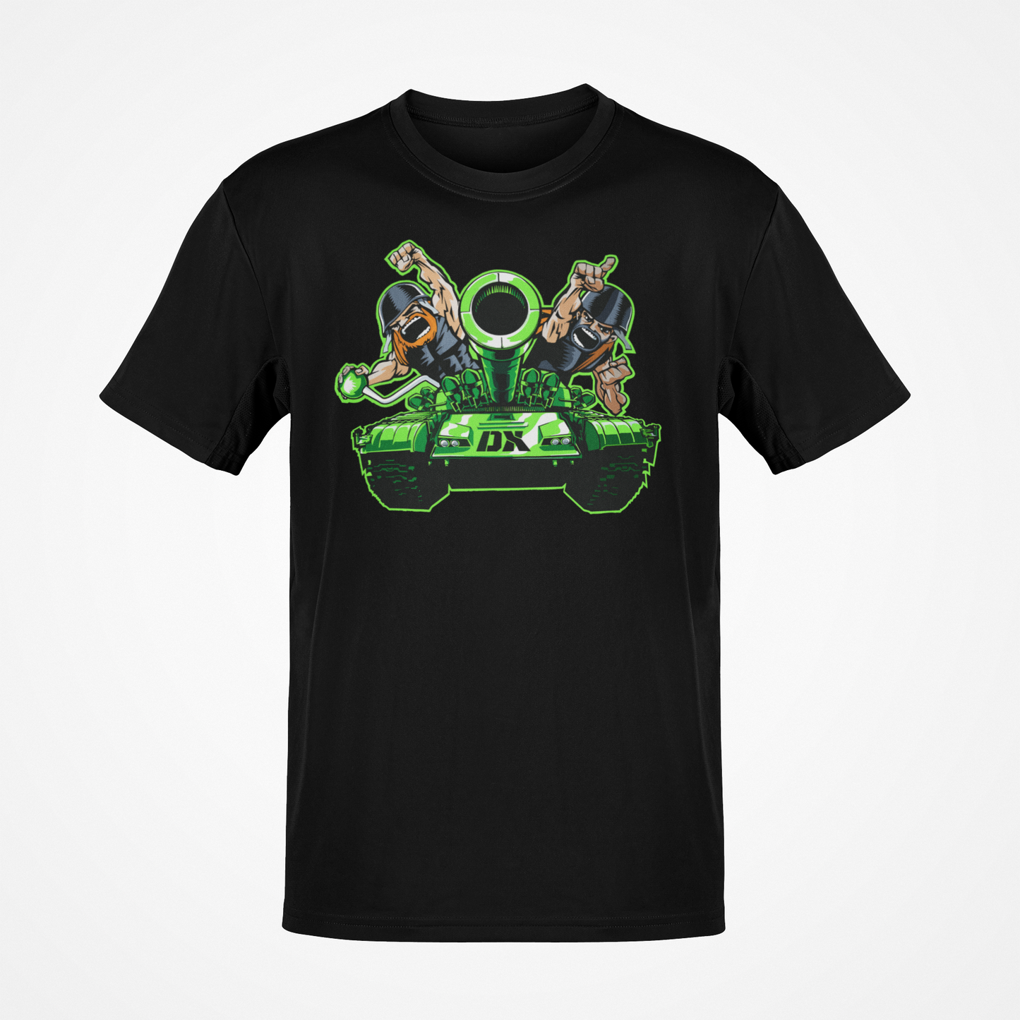 DX D-Generation X Army Tank WCW Invasion Mens Black T-shirt