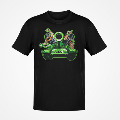 DX D-Generation X Army Tank WCW Invasion Mens Black T-shirt