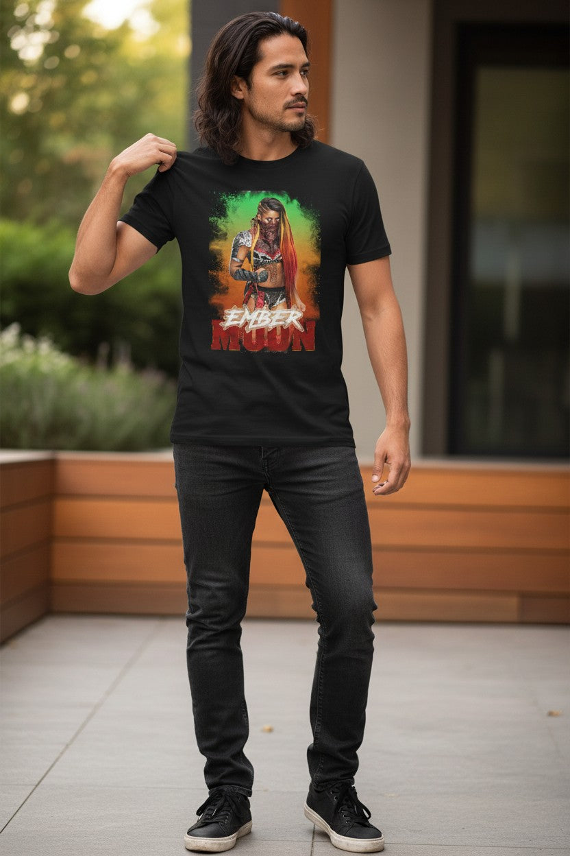 Ember Moon WWE Womens Superstar Black T-shirt