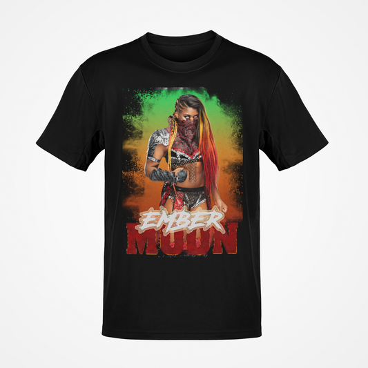 Ember Moon WWE Womens Superstar Black T-shirt