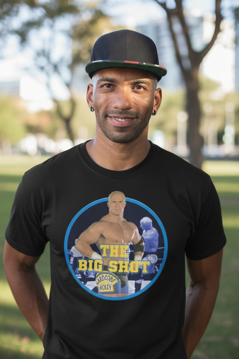 Hardcore Bob Holly Nut Up or Shut Up Black T-shirt