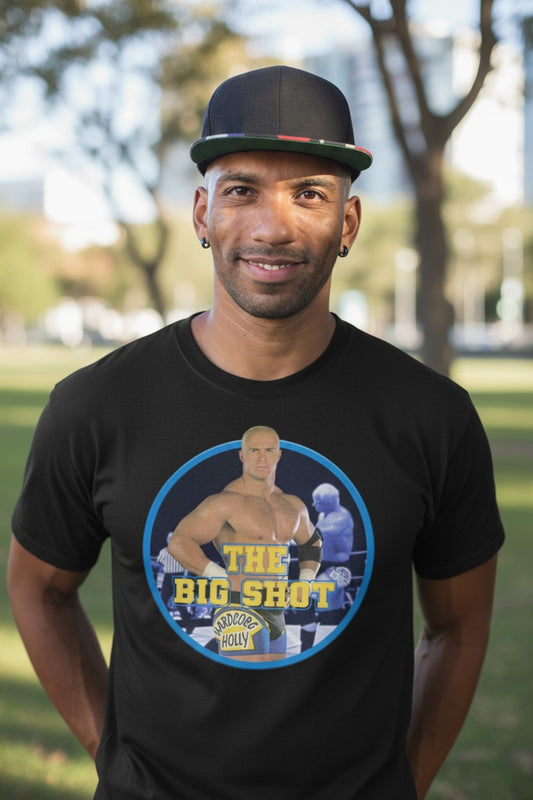 Hardcore Bob Holly Nut Up or Shut Up Black T-shirt