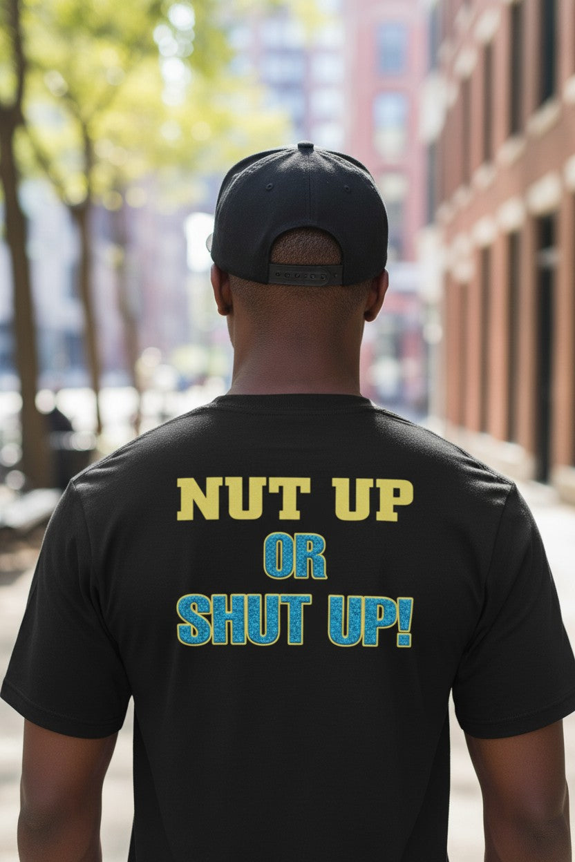 Hardcore Bob Holly Nut Up or Shut Up Black T-shirt