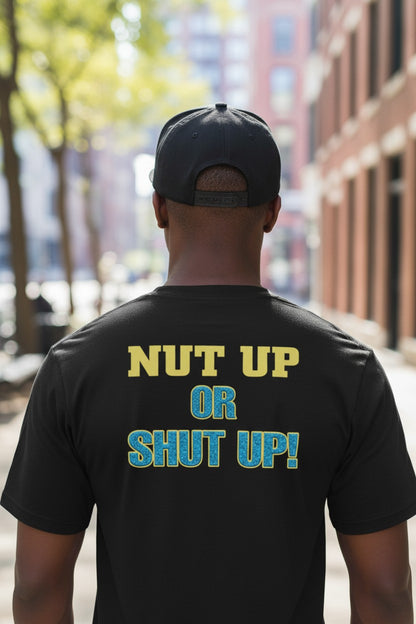Hardcore Bob Holly Nut Up or Shut Up Black T-shirt