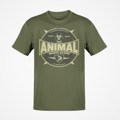 Batista The Animal Hunts Alone Green T-shirt