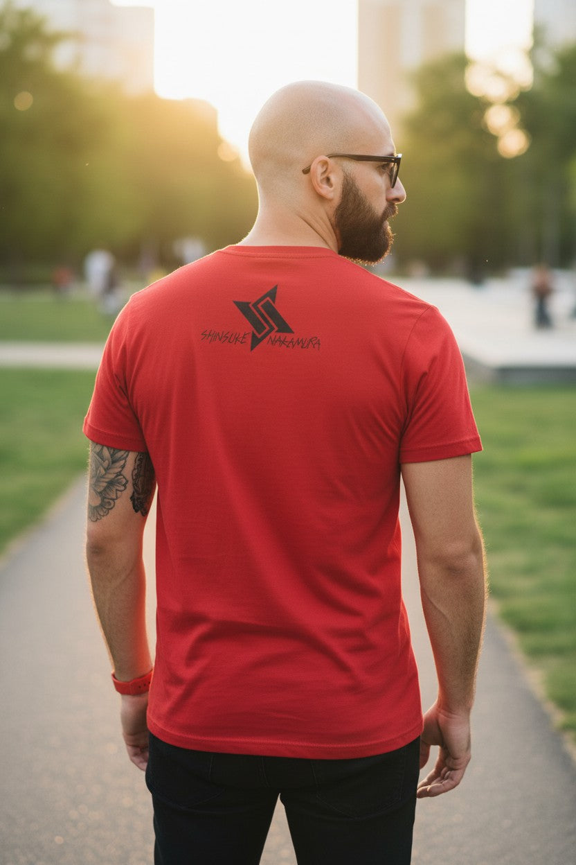 Shinsuke Nakamura Vibe Mens Red T-Shirt