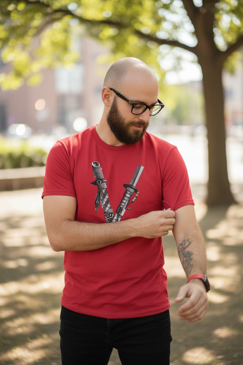 Shinsuke Nakamura Vibe Mens Red T-Shirt