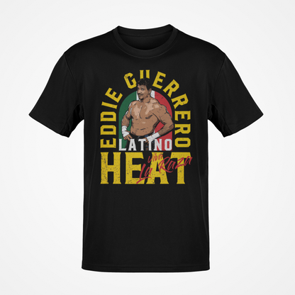 Eddie Guerrero Latino Heat Viva La Raza Black T-shirt