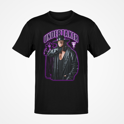 Undertaker Trenchcoat Hat Mens Black T-shirt WWE