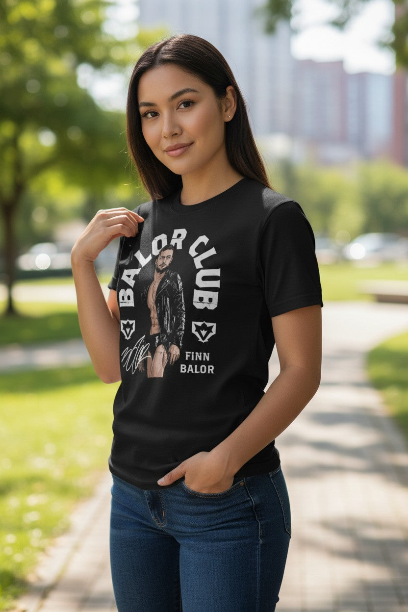 Finn Balor Club Signature Black T-shirt
