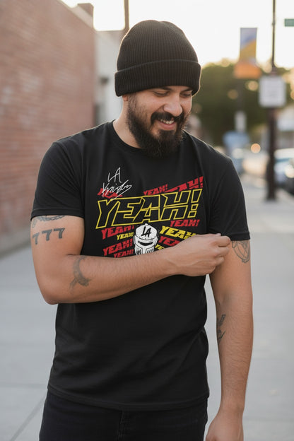 LA Knight Yeah Logo Black T-shirt