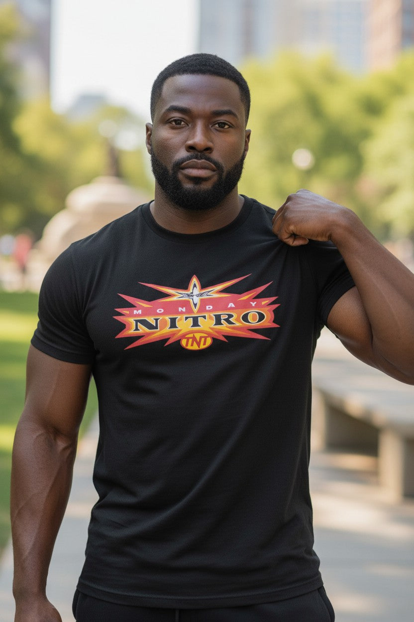WCW TNT Monday Nitro Old School Logo T-shirt
