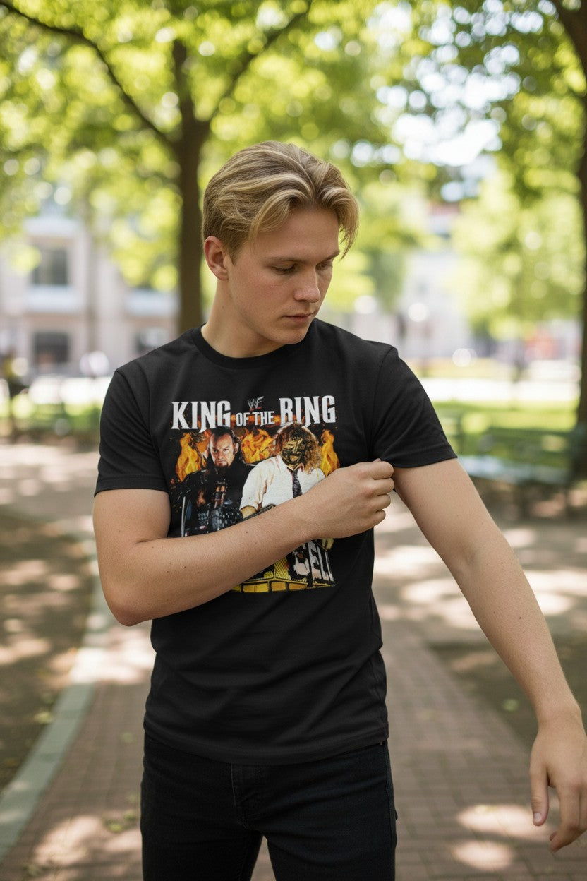 Mankind vs Undertaker King of the Ring Hell in Cell T-shirt