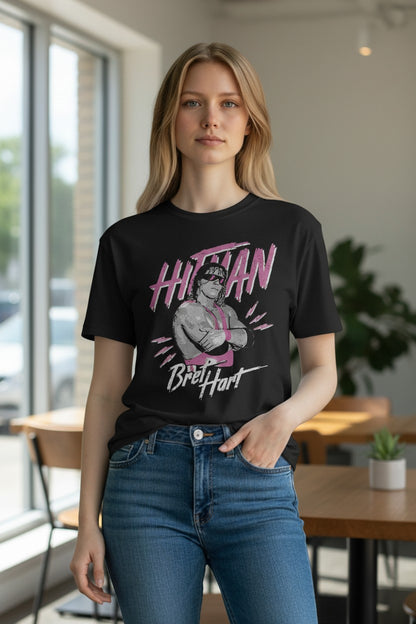 Bret Hart Hitman Arms Folded Pose T-shirt