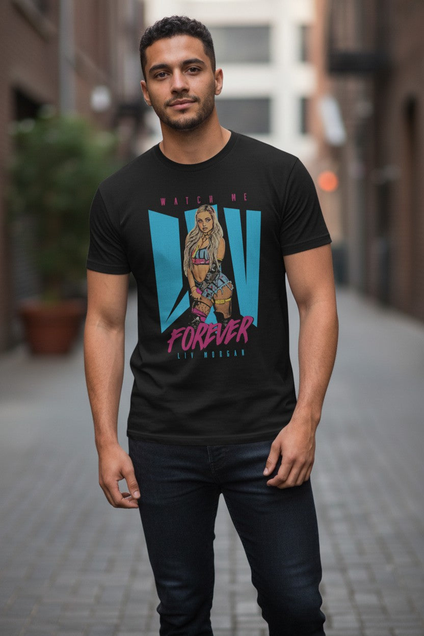 Liv Morgan Watch Me Liv Forever Black T-shirt