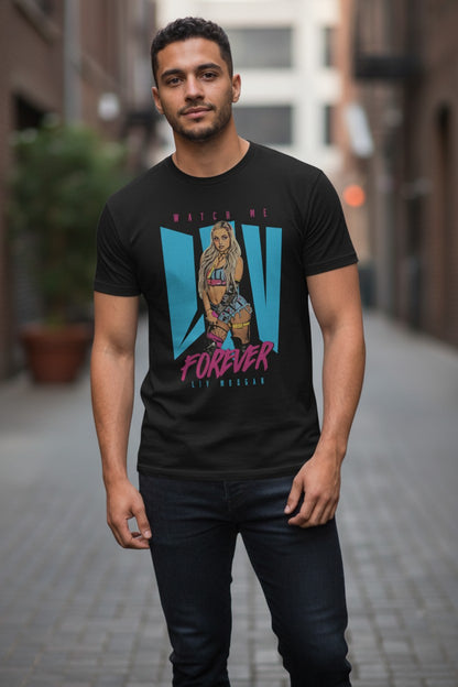 Liv Morgan Watch Me Liv Forever Black T-shirt