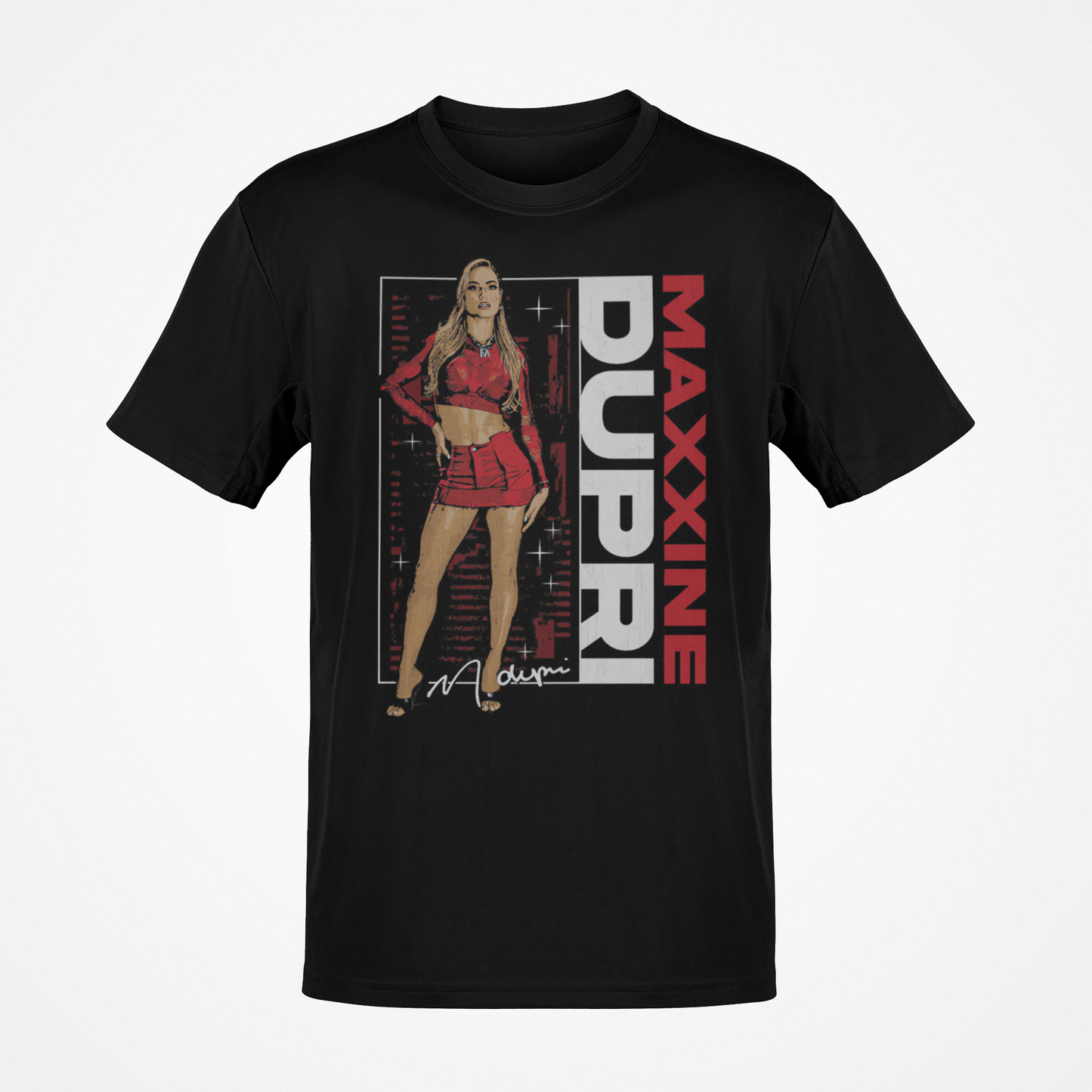 Maxxine Dupri Pose Black T-shirt