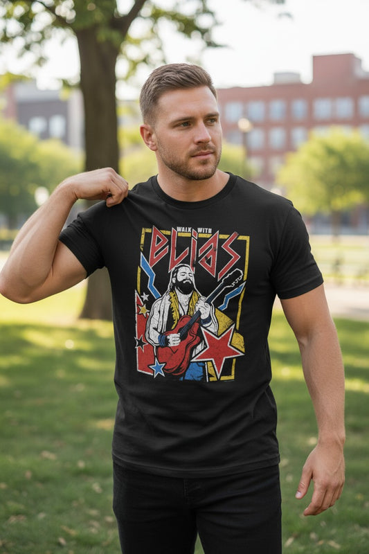 Elias Walk With Elias Black T-shirt