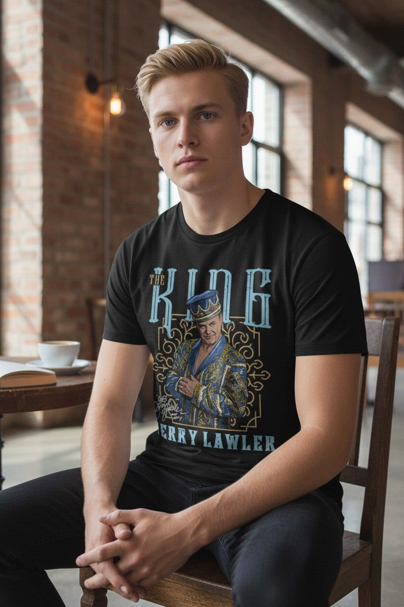 Jerry The King Lawler Black T-shirt
