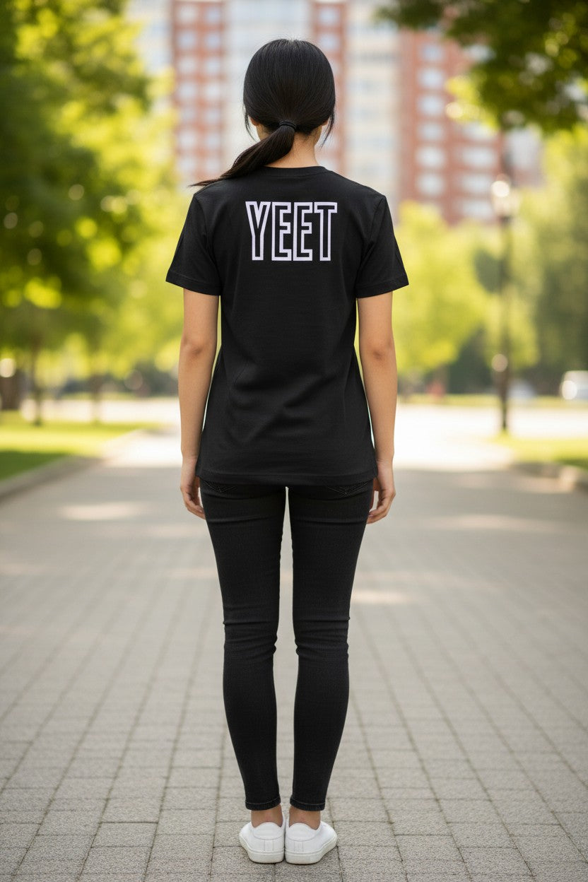 Main Event Jey Uso Yeet White Logo Black T-shirt