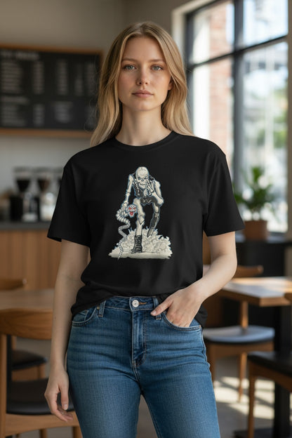 Stone Cold Steve Austin Middle Finger Skull T-shirt