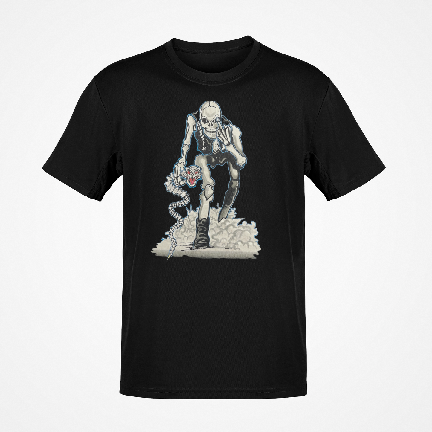 Stone Cold Steve Austin Middle Finger Skull T-shirt
