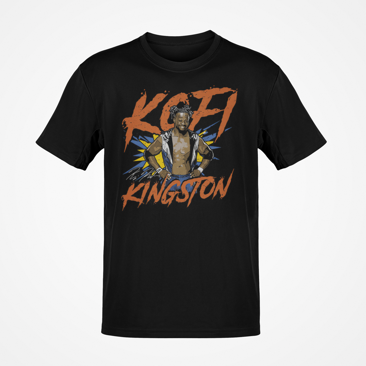 Kofi Kingston Pose Black T-shirt