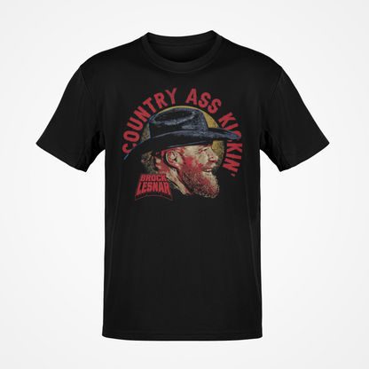 Brock Lesnar Country Kickin Black T-shirt